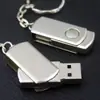 Pen Drive USB Rotativo de Metal e Plástico 8g para Leilão 16g Criativo 64g Presente Pen Drive USB para Celular 32g com Personalização de Logo Atacado