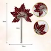 Flores de Navidad artificiales, flores falsas, flores de magnolia de Navidad más vendidas transfronterizas, directo de fábrica, decoraciones de Navidad de comercio exterior, flores artificiales