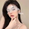 Menina de Palha Cílios Renda Franja Máscara para Olhos Abstinência Blackout Recorte Véu Transparente Venda Acessórios Sexy P03