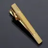 Direto da fábrica ouro masculino formal de negócios gravata curta clipe simples moda gravata clipe de ferro 5cm
