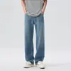 Ropa de Hombre Fengshe / Novedad Primavera y Otoño 2025 Jeans Ajustados de Pierna Ancha Sueltos de Pierna Recta para Hombre