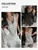 Camisola básica, simple y versátil con botones para mujer, adecuada para usar como prenda exterior, nuevo estilo de verano, holgada y estiliza la figura, top versátil sin mangas
