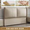 Cabecero tapizado para dormitorio, lujo ligero, simple, moderno, cabecero flotante ultrafino, cojín suave, cabecero grueso, casa de alquiler