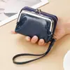 Nuevo Estilo Moda para Mujer Billetera para Monedas Portatarjetas Transfronteriza Bolsa con Cierre de Cremallera Ranuras Múltiples para Tarjetas Cartera Retro Billetera Retro para Monedas