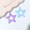 Acrílico Cortado Estrella de Cinco Puntas Móvil Teléfono Llave de Estrella Grande DIY Accesorios para el Cabello Colgante Colgante Joyería Accesorios Decorativos