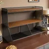 Estante de almacenamiento de escritorio para uso doméstico, estante de almacenamiento multicapa de gran capacidad, organizador multifuncional de bocadillos y tazas para estación de trabajo de oficina