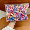 Anillo de Toalla de Alta Elasticidad Xiuiba, Lazo para el Cabello Infantil de Colores, Cuerda para el Cabello Simple y de Moda, Accesorio para el Cabello para Viajes