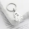 Novo Pingente Chaveiro Fantasma de Halloween Chaveiro de Aço Inoxidável Pingente para Bolsa Atacado