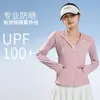 Hilo de Nylon Original Ajustado Ropa de Yoga con Protección Solar para Mujer, Chaqueta Transpirable de Verano con Protección UV y Sensación de Frescura al Tacto Venta al por Mayor