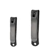 Cortauñas Individual de Acero Inoxidable Personalizado Cortauñas Fundido a Presión Negro Tamaño con Lima Cortauñas Herramienta de Manicura