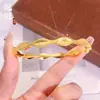 Joia Ouro Areia Pulseira Onda Escama de Dragão Brilhante CNC, Mesmo Estilo das Lojas de Ouro, Sensação de Alto Padrão, Cor Duradoura