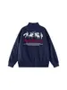 Jaqueta de Lapela Bordada Estilo Retrô Americano para Homens, Jaqueta de Baseball Casual Elegante da Moda para Primavera e Outono com Estampa de Cavalo