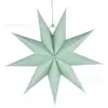 Suministro Listo de Estrellas de Papel de Nueve Puntas de 30 cm Colgantes, Decoraciones para Fiestas Navideñas, Decoraciones para Ventanas de Centros Comerciales de Jardín de Infancia