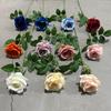 Rosa Individual Simulada Flor Falsa Arreglo Floral de Piso para Boda Salón de Bodas Decorativo de Alta Gama Arreglo de Flor Artificial de Plástico