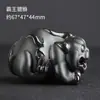 Adorno de Mano de Rana Dorada de Jade Verde Hetian de Xinjiang, Adorno de Mano de Material Fino Tigre y Pixiu, Adorno de Mano de Jade Negro, Suministro para Transmisión en Vivo
