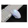 Traje de teclado y ratón luminosos en stock al por mayor traje de teclado y ratón mecánico teclado numérico de caracteres luminosos USB con cable