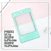 Portatarjetas de plástico transparente estilo Ins, para estudiantes, tarjetas escolares, portatarjetas con foto, llavero con relieve de Aidou Goo.