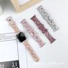 Para Apple Watch s98 correa de silicona bicolor hebilla mariposa correa deportiva para Apple Watch tallada tridimensionalmente