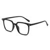 Nuevas gafas para hombre tr90 de borde cruzado con luz anti-azul, montura de gafas de tendencia con sentido avanzado, fabricantes al por mayor de monturas de gafas lisas para mujer