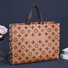 Bolsos de Mano de Tela No Tejida al por Mayor, Bolsos Estéreo, Bolsos Ecológicos al por Mayor, Logotipo Impreso, Bolsas de Embalaje para Ropa Textil para el Hogar, Personalización
