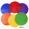Disco Plano con Logo, Disco Marcador de Entrenamiento de Fútbol, Disco Obstáculo de Entrenamiento, Esterilla Marcadora Redonda para Tenis