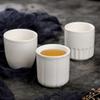 Taza de Té al por Mayor Cerámica Blanco Puro Taza de Agua Juego de Hotel Mesa Té de la Mañana Casa de Té Restaurante Hotel Encimera Engrosada Resistente al Calor Taza de Agua
