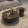 Nova mesa de centro em pedra sinterizada de vidro preto estilo chinês, mesa de centro minimalista italiana para sala de estar, mesa de chá combinada simples de alta qualidade
