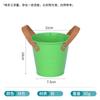 Vaso de Flores Suculentas de Varanda Nórdico Bege Alça de Metal Vaso de Ferro Pequeno Armazenamento Doméstico Balde Pequeno Vaso de Flores para Plantas Bonsai