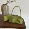 Bolso de axila tejido a mano de estilo coreano, de nicho, para mujer, bolso tote casual de moda, bolso de hombro de gran capacidad para mujer