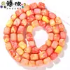 Diez Tipos de Cuentas Sueltas Redondas Cuadradas de Jade de 5x7 mm, Aproximadamente 56-58 Piezas, Joyería Semi-Terminada DIY, Directo del Fabricante