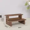 Prateleira de Exposição de Madeira Maciça Pura Prateleira de Armazenamento de Mesa Modelo Feito à Mão Brinquedo Caixa Surpresa Boneca Escada para Planta Verde Prateleira para Flores Suculentas