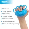 Bola para Exercício de Mão Bola de Terapia para Dedos - Fortalecimento de Pegada, Melhora da Flexibilidade, Bolas para Alívio de Estresse por Aperto, Treinador de Força de Resistência para Mão
