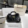 Bolso de Mano Acolchado Estilo Chanel Dropshipping Nuevo Modelo Otoño/Invierno 2025 Bolso de Hombro con Cadena de Gama Alta Venta al por Mayor
