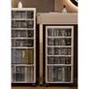 Archivero tamaño A4, tipo cajón de fondo plano, gabinete de almacenamiento para moldes de horneado de salón de uñas, gabinete de clasificación multicapa para relleno de gel de esmalte de uñas.