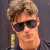 Gafas de Sol Pilot con Doble Puente de Moda Europea y Americana Gafas de Sol de Estilo Trendy Transfronterizas Gafas de Sol para Conducir al Aire Libre