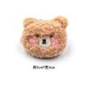 Novo Broche de Urso de Pelúcia Urso Blush de Pelúcia DIY Pin de Desenho Animado Estilo Estudante Acessórios Fofos Cabeça de Boneca