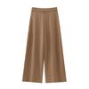 Venta al por mayor transfronteriza estilo europeo y americano moda verano 2025 cinturón fino Joker simple suelto pierna ancha pantalones casuales mujer K41372