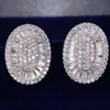 Pendientes de lujo estilo palacio para todas las ocasiones, Europa y Estados Unidos, pendientes de personalidad súper brillantes con microincrustaciones de circonita, ventas directas de fábrica