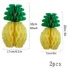 Decoración de evento con temática de bosque para escaparates, Montaje para fiesta hawaiana, Panal de abeja de cactus 3D