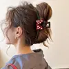Pinzas para el pelo de lazo estilo coreano, accesorios para el pelo de alta gama, pinzas de tiburón, horquillas exquisitas para mujeres jóvenes, pinzas para el pelo de otoño e invierno para la parte trasera de la cabeza