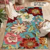 Alfombra Grande de Imitación Cachemir Transfronteriza con Flor Escandinava Alfombra Completa Geométrica Fresca Pequeña para el Hogar Sala de Estar Dormitorio Manta de Mesita de Noche Alfombra Completa