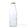 Lugar de fábrica mini botella de leche de vidrio 100ml pudín de seda con logo personalizable grande favorablemente