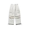 FORN3 2024 primavera nuevo color puro pantalón paraguas de doble pliegue retro japonés bolsillo tridimensional decorativo pantalón casual para hombre