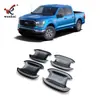 Adecuado para Ford 21-22 F150 Raptor Modificado Recubierto Eléctricamente Tazón Exterior de Puerta Protección Decorativa Cubierta Brillante Accesorios Especiales
