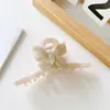 Core Moe Joyería 11cm Estilo Coreano Elegante Puntada de Mariposa Acético Mediano y Grande Pinza de Agarre Pinza de Tiburón Pinza para el Cabello Accesorios para el Cabello