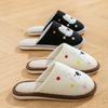 Pantuflas de Algodón para Mujer, Uso en Casa Primavera, Otoño e Invierno, Antideslizantes para Interiores, Pareja, Cálidas de Invierno, Pantuflas de Algodón y Lino para Hombre