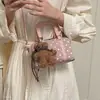Bolso pequeño cuadrado para el día a día con estampado retro de lunares, nuevo estilo de moda 2026, exquisito bolso cruzado para el hombro para mujer, otoño