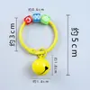 Llavero Colgante de Abalorio Acrílico Estrella de Cinco Puntas Colores Caramelo Decoración para Funda de Audífonos Estilo Fresco Hebilla de Puerta Hueca