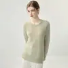 Terciopelo~Minimalista Herbalife 75% Cachemira + 25% Seda de Morera Tejido de Punto Suéter Base Suelto Suave para Mujer