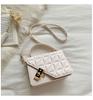 Bolso 2021, nuevo estilo, moderno, textil rómbico, bolso de hombro para mujer, estiloso, bandolera, combinable, con cierre, pequeño, cuadrado.